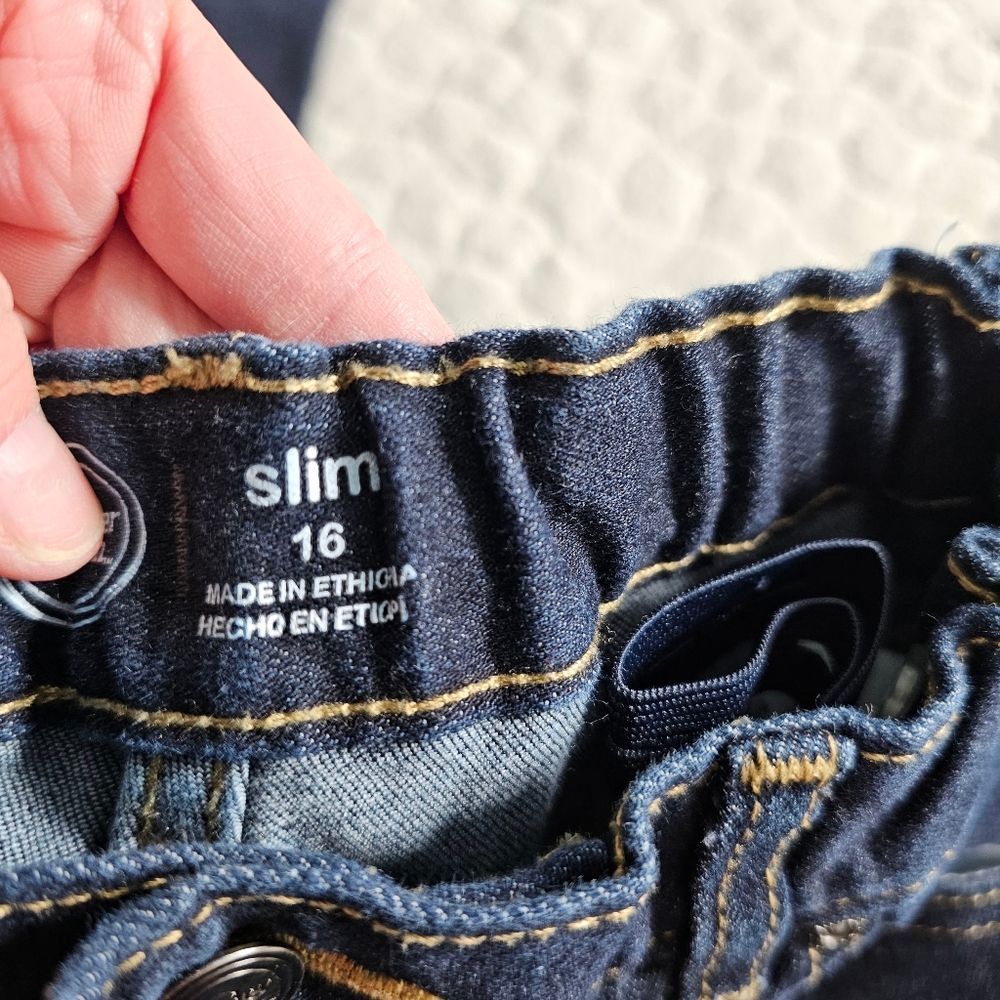 Boys 16 slim jeans wonder nation adjustable - Picture 4 of 4